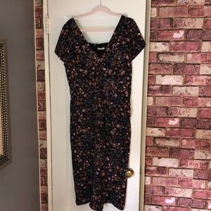 Abercrombie & Fitch Floral Short-sleeved Mini Dress